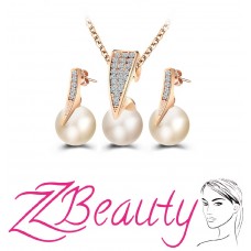 Set náhrdelník a náušnice Luxury Pearl